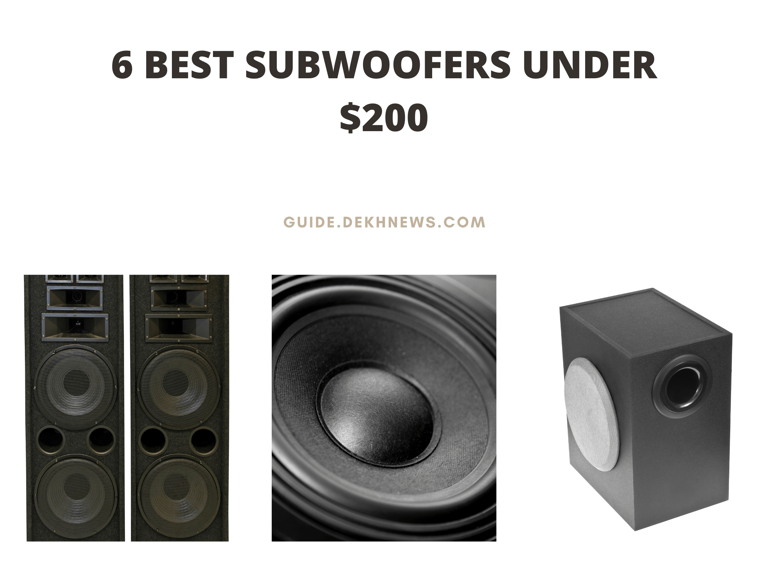 Top 6 Best Subwoofers under $200 | 2022 Powered Subwoofer Guide